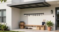organized entryway drop zone