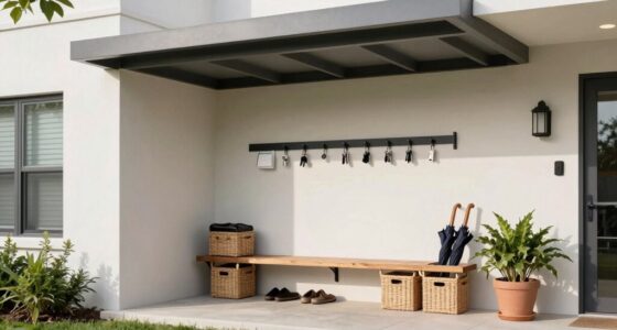 organized entryway drop zone