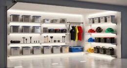 organized garage storage zones