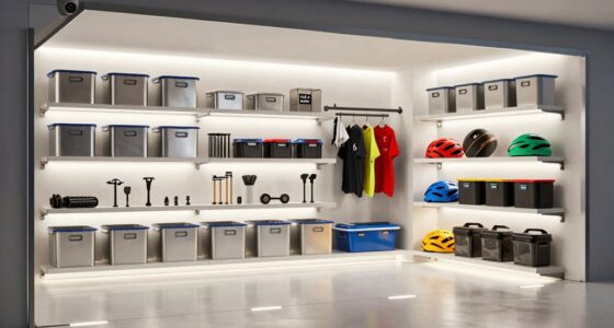 organized garage storage zones