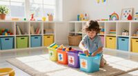 organized kids cleanup zones