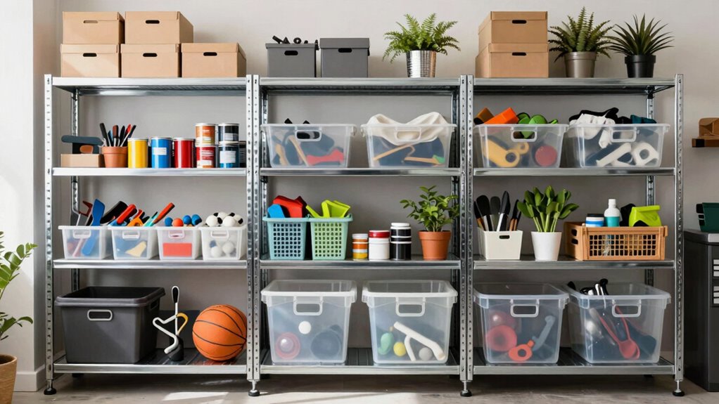 organized labeled accessible garage