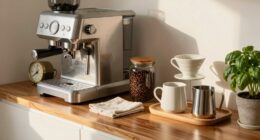 organized morning coffee station