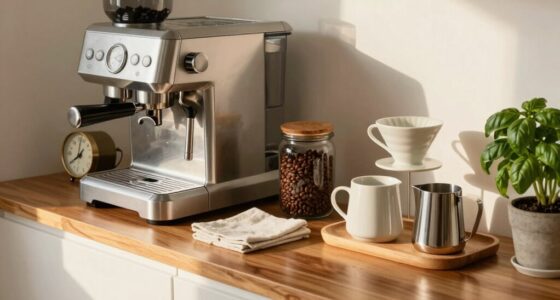 organized morning coffee station