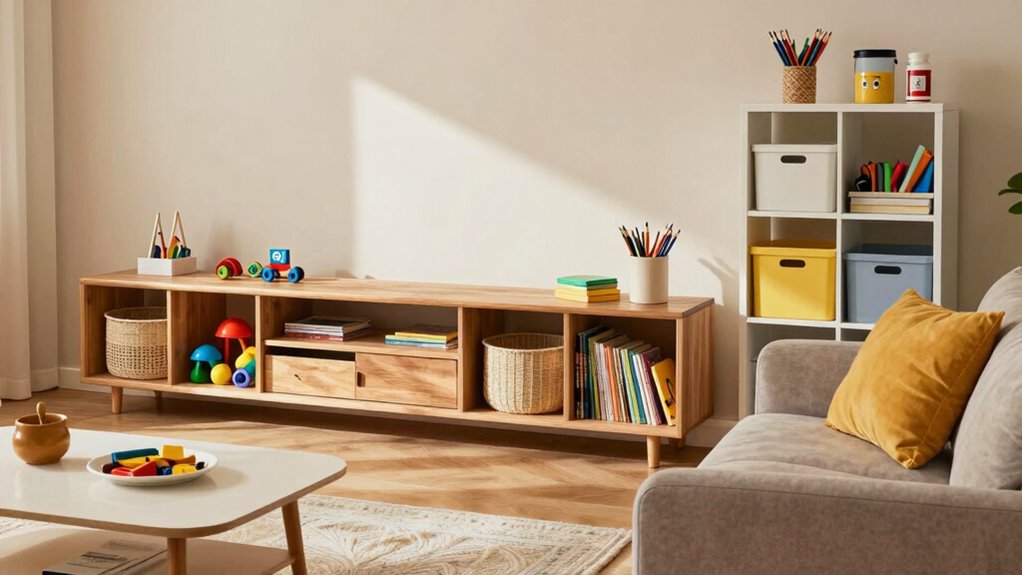 organized multi purpose living storage