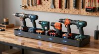 organized power tool charging