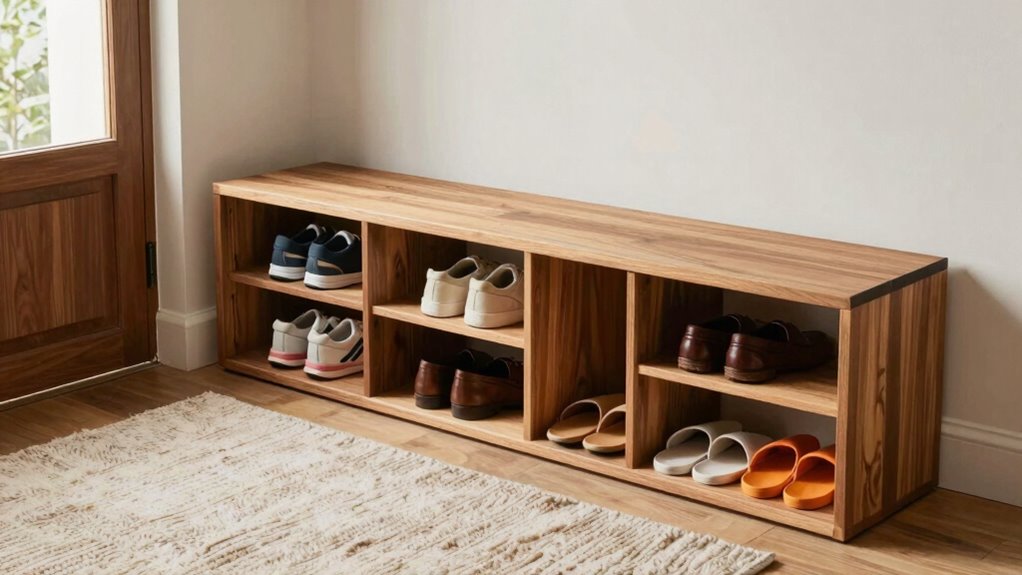 organized seasonal shoe storage