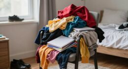 quick chair based bedroom organization