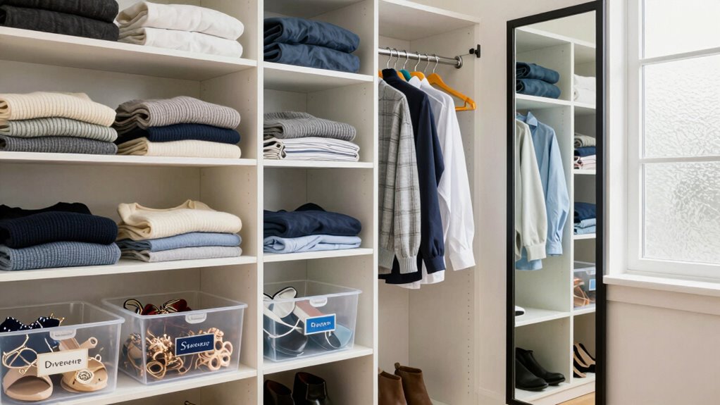shared closet organization tips