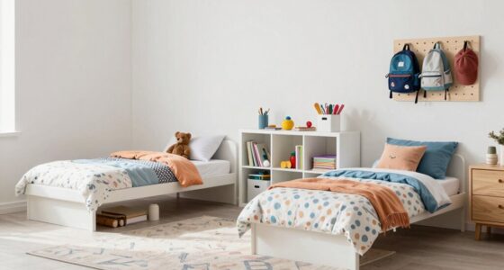 shared kids room organization