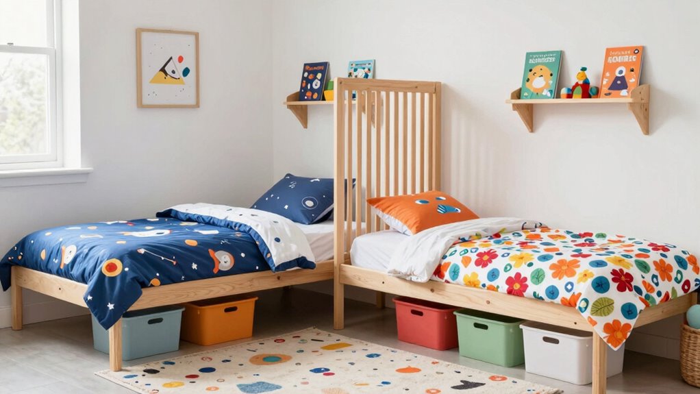 shared kids room organization tips