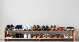 shoes organized floor clear