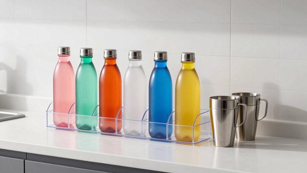 simple water bottle organization