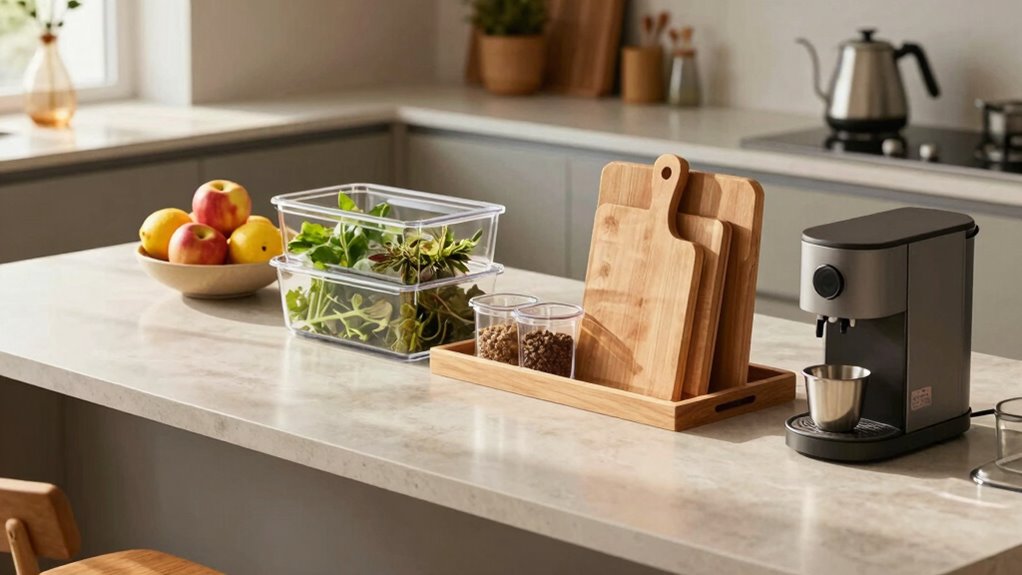 smart kitchen island organization