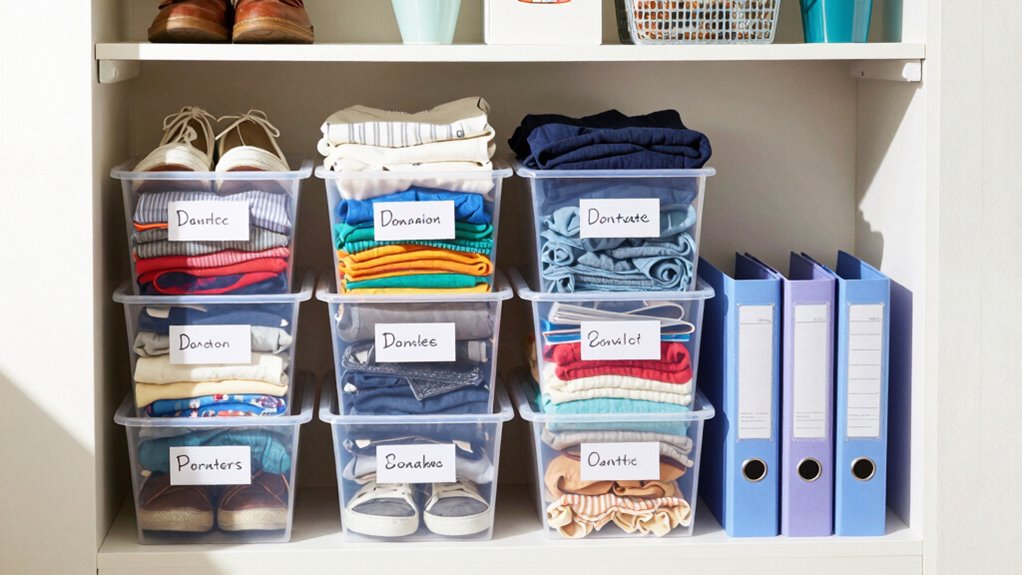 sort and store items properly