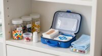sorted medical supplies storage