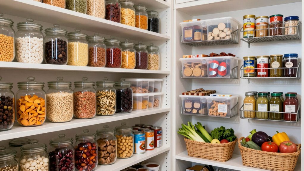 strategic organized family pantry