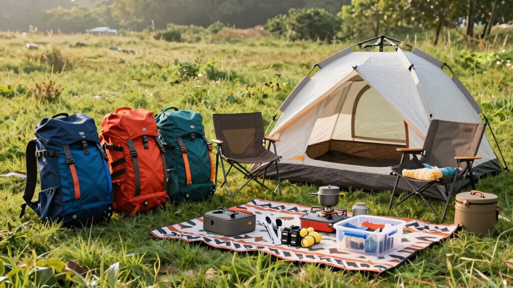 streamlined camping gear organization