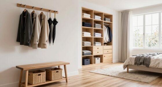 streamlined entryway to bedroom