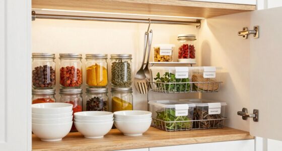 streamlined kitchen storage organization