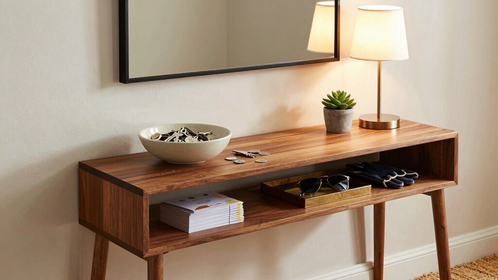 stylish functional entryway organization