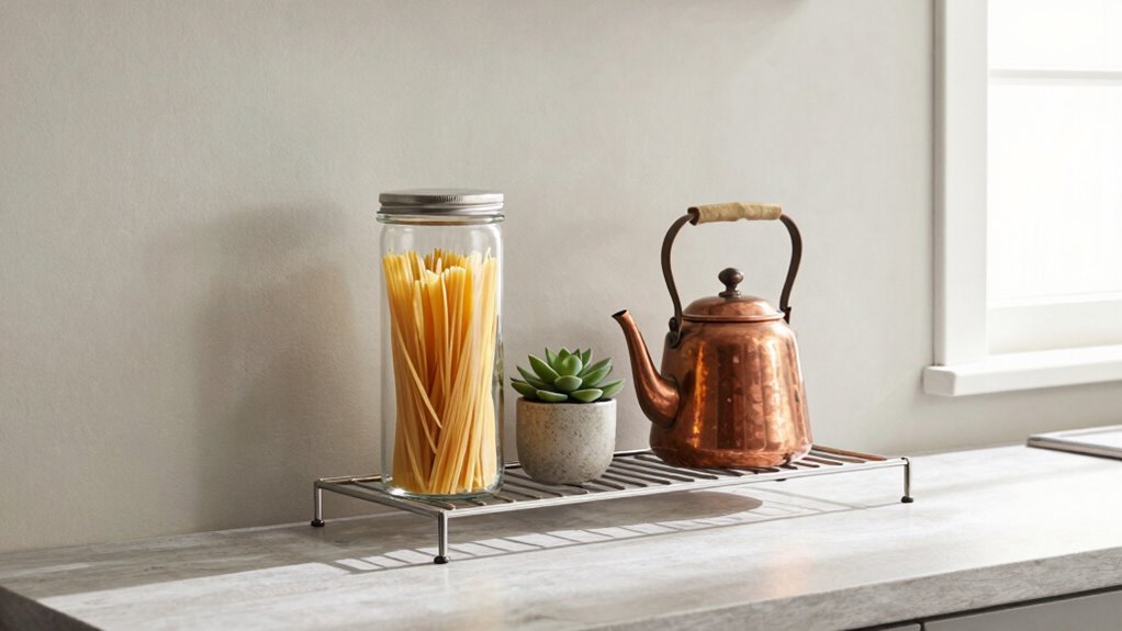 stylish organized kitchen storage