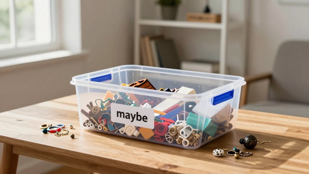 temporary storage for uncertain items
