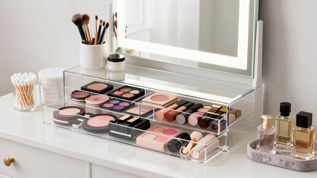 tidy makeup vanity tips