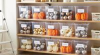 tidy seasonal decor storage