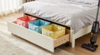 under bed clutter organization