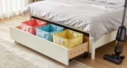 under bed clutter organization