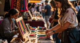 Bustling Street Culture Marketplaces